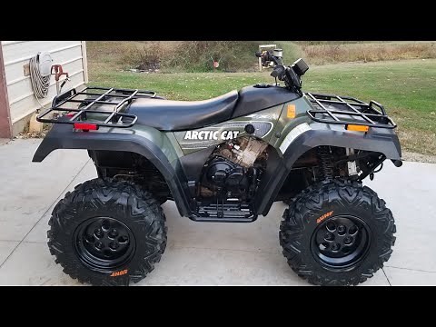 2003 Arctic Cat 500 foot-shift, walk-around and...semi-cold start
