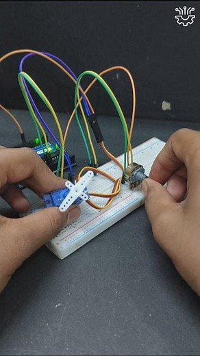 Arduino UNO project| servo motor project #arduino #tech #diy #arduinoproject #circuitcreationrn