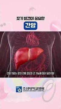 간암, '침묵의 장기'가 보내는 위험 신호 🔍 간암 증상과 치료법ㅣ조선대학교병원