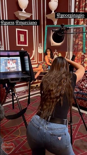 Gorgeous Georgina Rodriguez in a new project 😍 Shooting Day 🎥📸 #fashion #model #georgina #bts #cr7