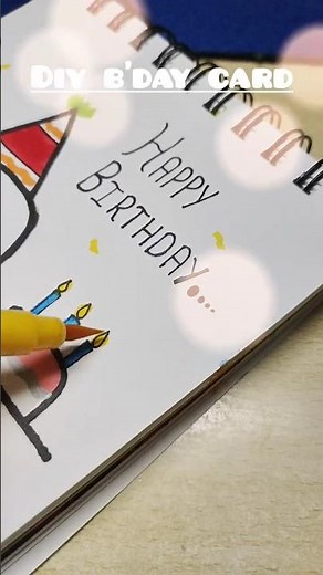 🎂 DIY Birthday Card Making at Home | Easy Handmade Birthday Gift Idea | Simple Paper Craft 💌#diy