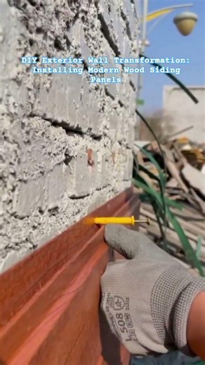 DIY Exterior Wall Transformation: Installing Modern Wood Siding Panels