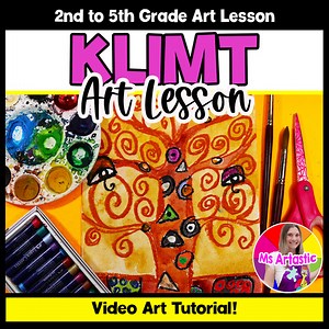 Art History Art Lesson Gustav Klimt Art Project Tree of Life Art Lesson Activity