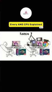 Every AMD CPU Explained Part 1 #shorts
