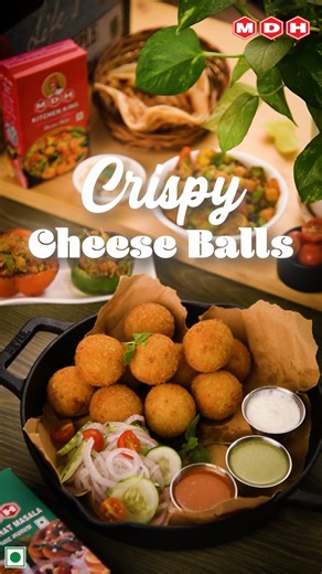 Golden, crunchy & bursting with flavour 🧀🔥 These Crispy Cheese Balls are seasoned with MDH Jeera Powder, MDH Chunky Chat Masala, MDH Kitchen King Masala, and MDH Garam Masala for the ultimate masaledar bite. Note- Product images are for illustrative purposes only and do not represent its true nature. Disclaimer: spices used are intended for culinary use only. Any other application is not recommended. . . . #MDH #MDHMasala #MDHSpices #MDHJeeraPowder #MDHChunkyChatMasala #MDHKitchenKingMasala #M