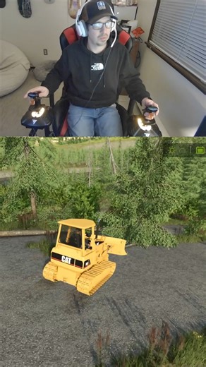 @ez_digging | Falling Trees with a D3 Dozer - Farm Sim 25 #SimGaming #Simulators #ConstructionLife #BuildingGames #HeavyMachinery #SimulateYourLife... | Instagram