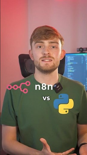 n8n vs Python 💻 #tech #programming #coding #n8n #python