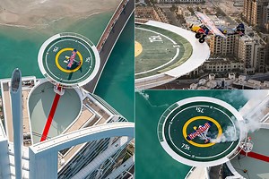 Pilot Luke Czepiela Successfully Lands Red Bull Plane on Burj Al Arab's Helipad 696-Feet in the Air