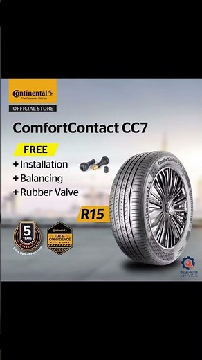 ￼Continental ComfortContact CC7 R15 175/65 185/55 185/60 185/65 195/55 195/60 195/65 205/65