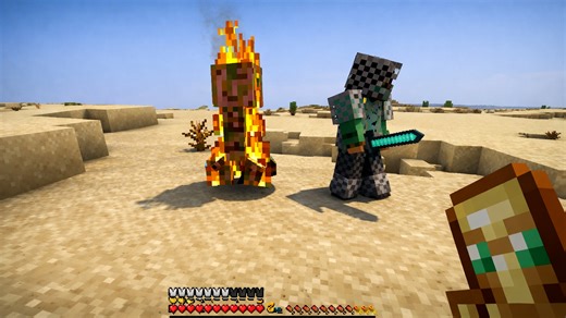 Minecraft creeper combat gameplay