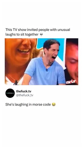 Memes, Entertainment, News on Instagram: "They have to be exaggerating it 😭 A French talk show segment titled “My laugh does not go unnoticed” brought together eight guests known for unusually distinctive laughs and seated them side by side, creating a rapid chain reaction of wildly different, contagious sounds. The clip later spread widely online for how quickly the group’s laughter fed into itself. Moments like this highlight how laughter is socially contagious and often escalates in groups, 
