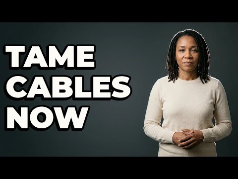 How Can I Manage Extra Cable Length Under My Desk?