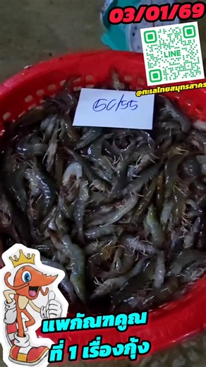 3/1/69🙏❤️🦐🥰 * สอบถามข้อมูลเพิ่มเติม และสั่งซื้อได้ที่ LINE official เวลาทำการ 9.30-20.00น. ออฟฟิต 0897891414 0856666433