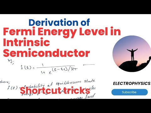 Fermi Level energy in Intrinsic Semiconductor – Complete Derivation Explained l Engg. Physics | ECE