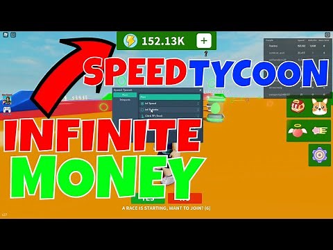 Speed Tycoon Script Infinite Money | GUI - Infinite Speed, and Get Best Pet