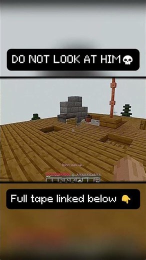 DO NOT LOOK AT HIM 💀 #minecraft #terror #shorts #scary