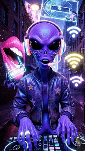 Neon Alley Alien Roasts TikTok — Follow or Lose WiFi #AlienRoast #Viral