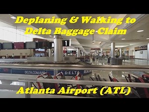 Atlanta Airport (ATL) – Deplaning & Walking to Baggage Claim Oct 2022
