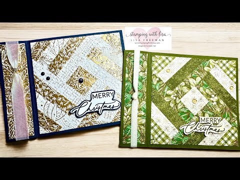 Easy Quilting Technique Book Binding Card!