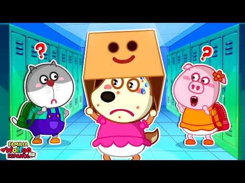 Familia Wolfoo Español | ¿Por Qué el Bebé Esconde su Cara en la Escuela? 😳 👀 Dibujos Animados