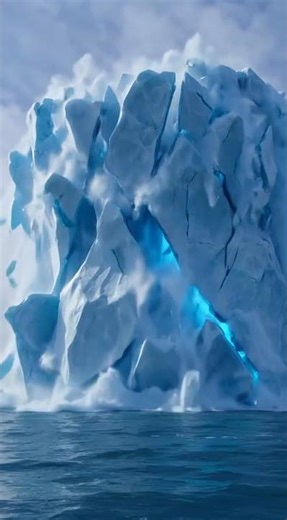 ASMR Iceberg Collapse ❄️ | Oddly Satisfying Ice Waterfall