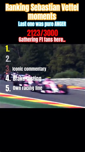 Ranking Best Sebastian Vettel moments #f1