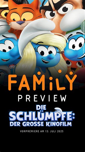 Erlebt DIE SCHLÜMPFE: DER GROSSE KINOFILM bereits vor allen anderen bei uns in der FAMILY PREVIEW am 13. Juli. 🎬 📲 Jetzt Tickets sichern: https://fcld.ly/dieschluempfe | CinemaxX