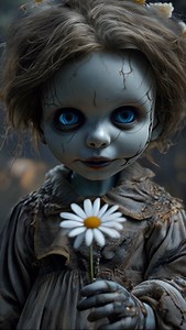 The Doll and the Flower #creepyai | Creepy AI