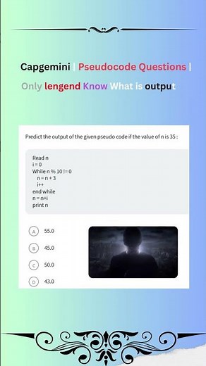 Capgemini | Pseudocode Questions | 2025 #coding#2025 #javacoding #viral #trending #learncoding