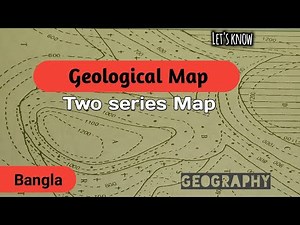 Geological cross section with two series map