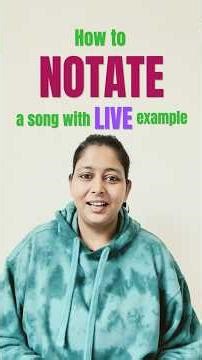 How to notate a song - live example #anybodycansing #notation #musiclessons #trending