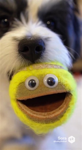 Ballsy is playing with Georgia and Rusty #dog #ball #playing