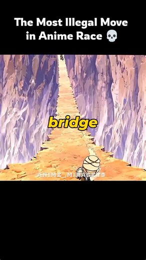 The Most Illegal Move in Anime Race 💀 #anime