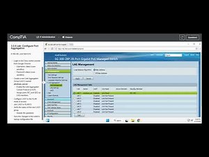 Testout | Network + | 3.3.6 Lab: Configure Port Aggregation