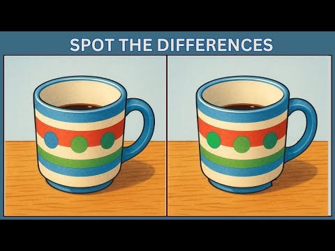 Spot the 3 Differences | 10 Brain Teasers to Test Your IQ