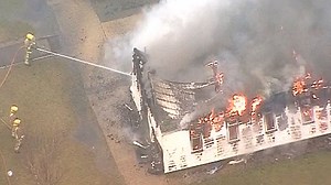 Alcohol blamed for prison riot as fire wrecks buildings