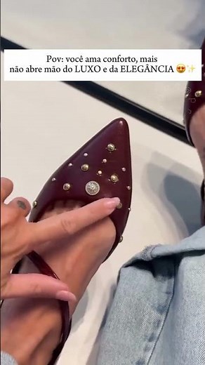 ✨ Achei na shopeee A sapatilha que combina com tudo e deixa qualquer look mais elegante🤍