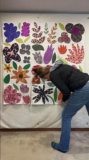 Scrappy Wildflower Remix Quilt Blocks | Foundation Paper Piecing Flower Quilt in Progress #quilting