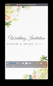 CUSTOM VIDEO -- Wedding Invitation, Classic Style - Etsy UK