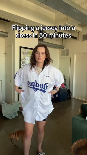 Dodgers Jersey Dress Tutorial | Turn Your Jersey into a Cute Dress