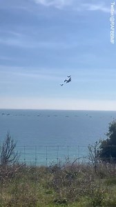 Battle of Britain Memorial Flights arrives at Bournemouth Air Fest