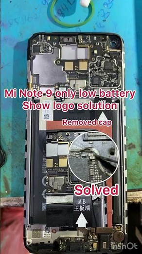 Redmi note 9 low battery logo solution || Mi note 9 low battery logo mobile off problem #lowbattery