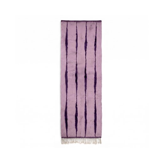 Deep Purple Runner Rug, Handmade Moroccan Wool Runner, Minimal Striped Berber Hallway Rug, Custom Modern Rug - Etsy