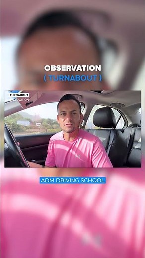 Observation - Turnabout Tip #driving #drivingreview #drivingexam #drivinglessons #beginnerdriver