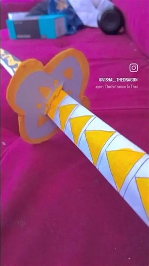ZENITSU SWORD DIY @ZENITSU #kimetsunoyaiba #vishalsquadforever