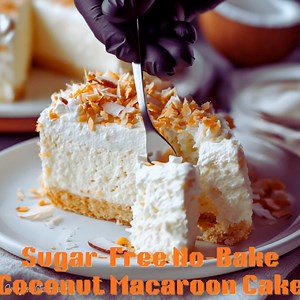 89K views · 571 reactions | Sugar-Free No-Bake Coconut Macaroon Cake...