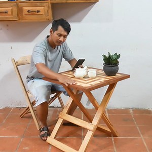 Tooltips and Tricks Creative Making Folding and Flexible Table | Woodworking Crafty