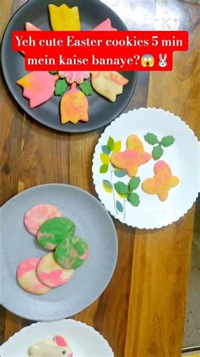 Easter Special Cookies🐰🍪। Easy & Cute Easter Treats in Minutes #Shorts #eastercookies