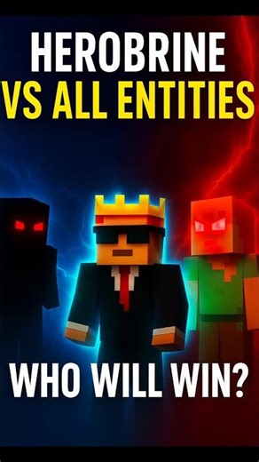 👑⚔️ Heroine VS All Entities 😱 (Entity 303, Null, Giant Alex & More!) Minecraft Shorts | NikhilCraft