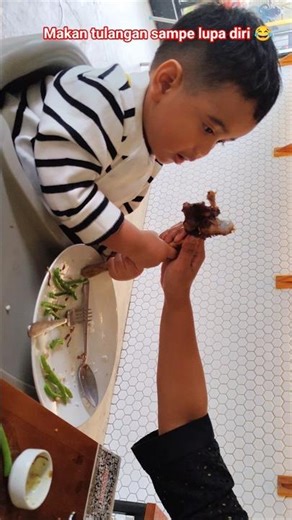 Kids Eat Bones 🫣 Steak Over Galaxy #food #review #food #travel #culinary #eat #shorts